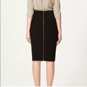 Zara new full zipper back skirt size S